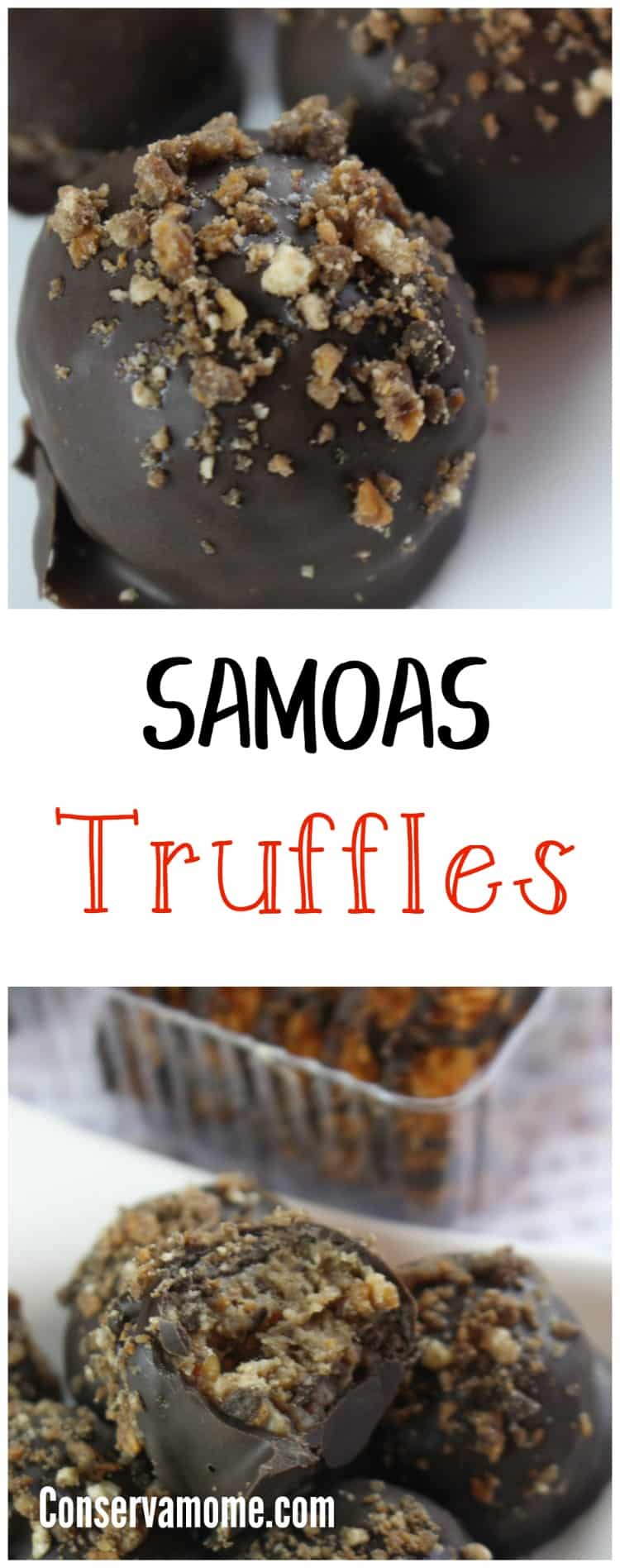 Do you love Samoas Girl scout cookies? Here's a fun recipe to make using those delicious popular girl scout cookies, Samoas Truffles! 