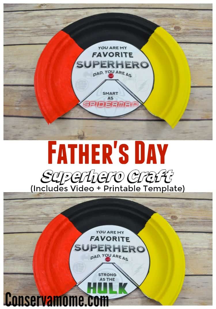 Conservamom Super Hero Father S Day Craft Idea Conservamom