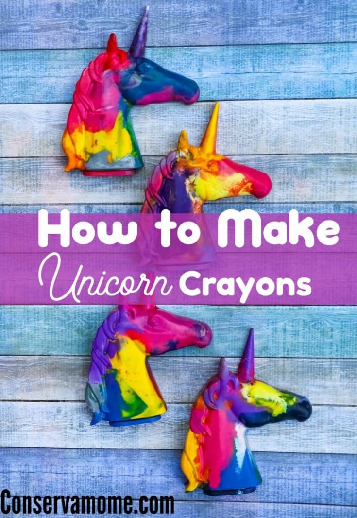 How to Make Unicorn Crayons ConservaMom