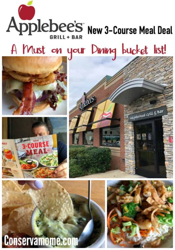 Applebee's 3Course Meal Deal A Must on your Dinning Bucket List ConservaMom