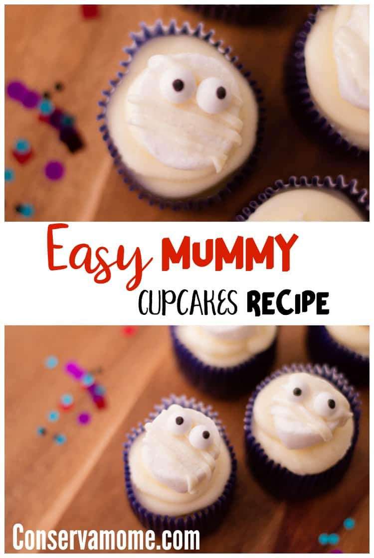 Check out this Easy Mummy Cupcakes Recipe- A fun halloween treat idea for your little ghouls and goblins! 