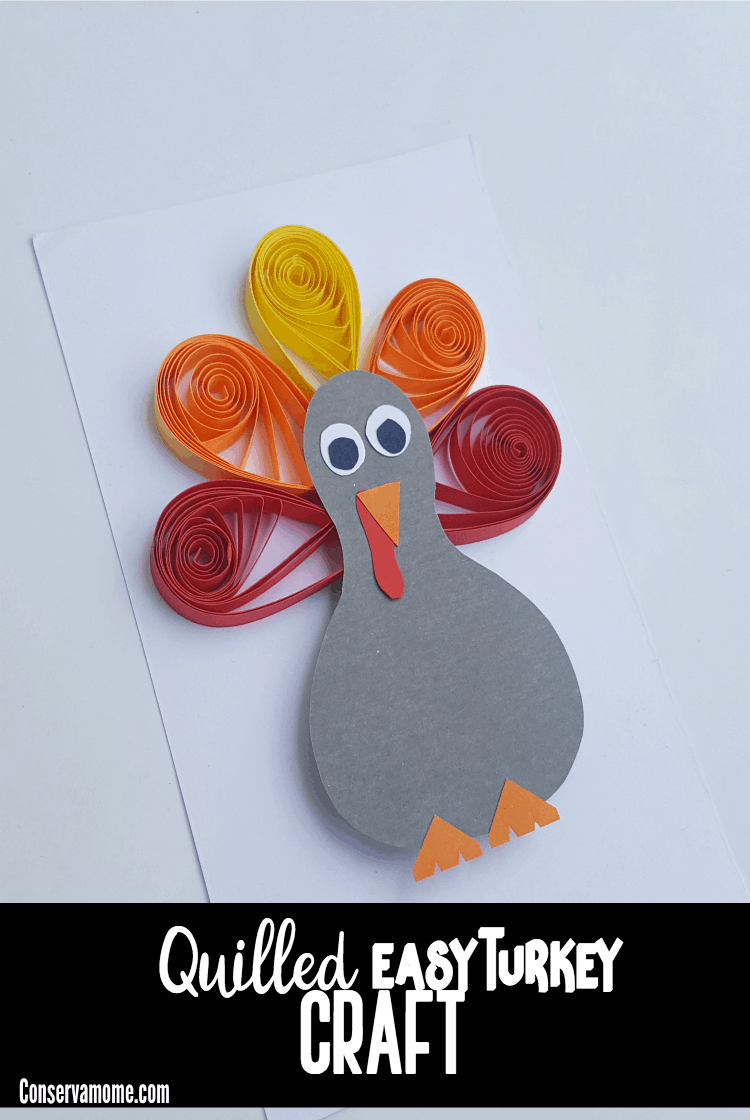 Check out this fun Quilled Easy Turkey Craft perfect to get into the spirit of Thanksgiving! 