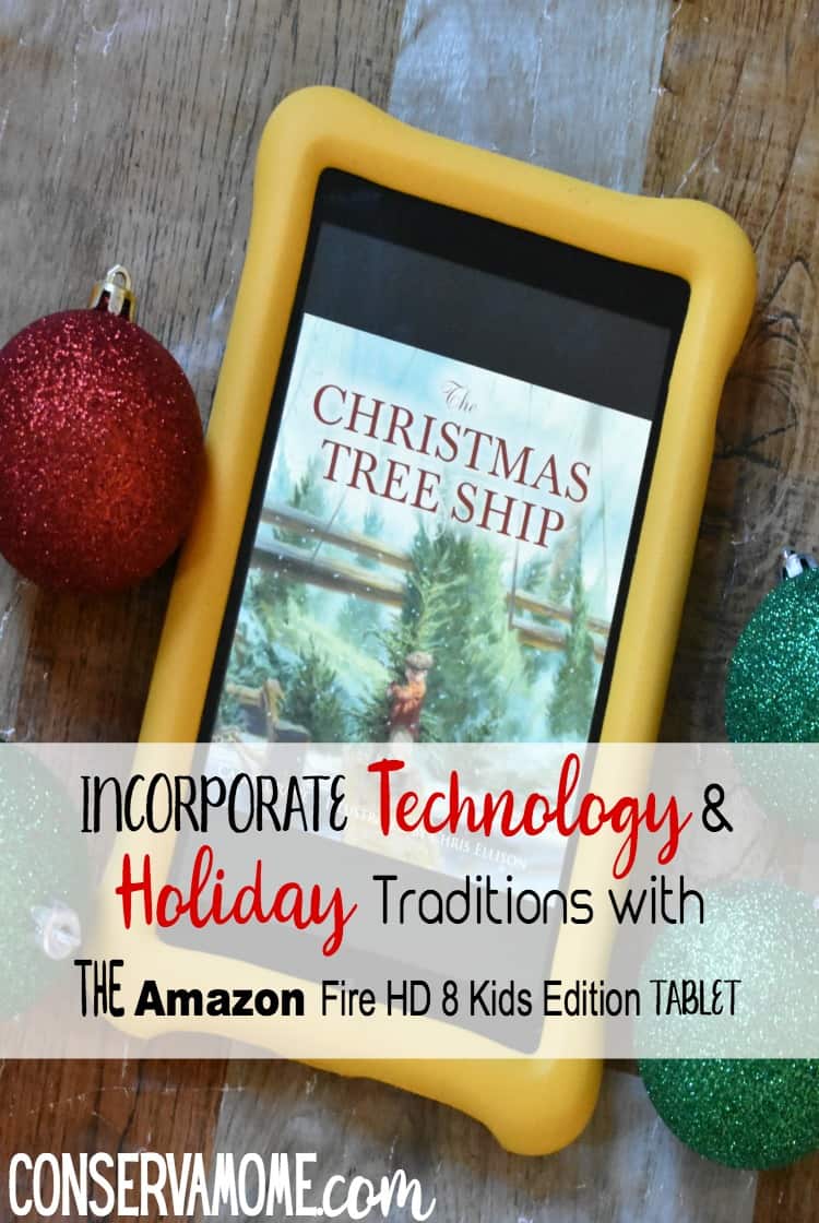 Find out how you can Incorporate Technology and Holiday Traditions with the Amazon HD 8 Kids Edition tablet a fun tool that will joint the best of both worlds.#AmazonKidsandFamily