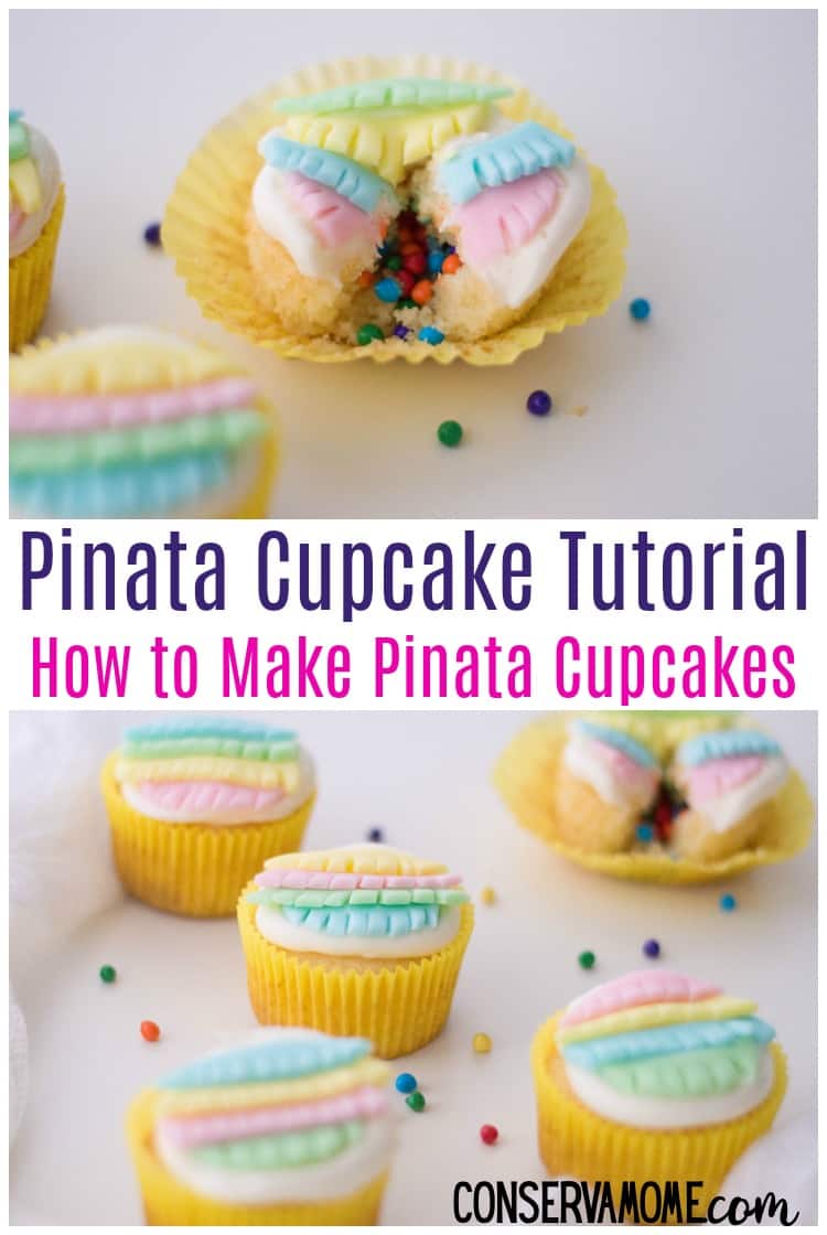 Have you seen those cute cupcakes with the filling inside? Here's an easy Pinata Cupcake Tutorial an easy tutorial on How to make Pinata cupcakes.