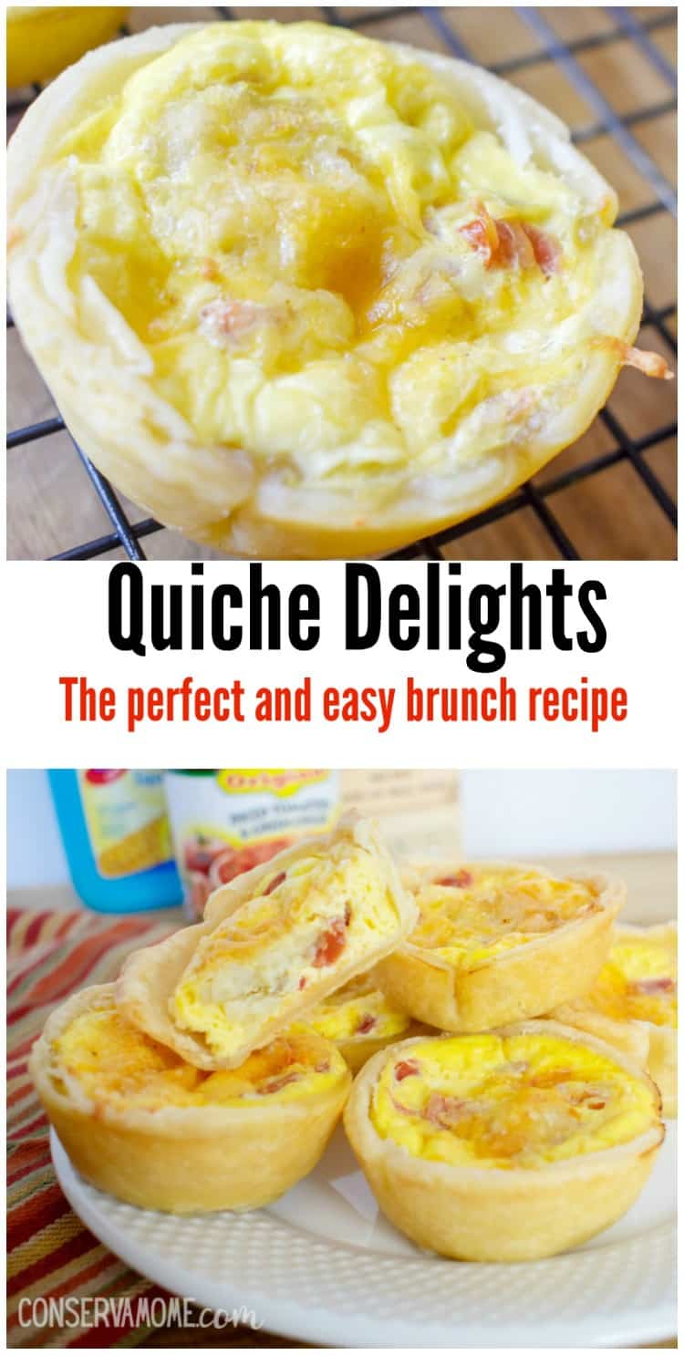 Check out this delicious and easy brunch recipe, Quiche Delight. These small bites will be the hit at any Brunch or Breakfast event.