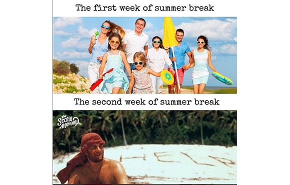 summer vacation meme