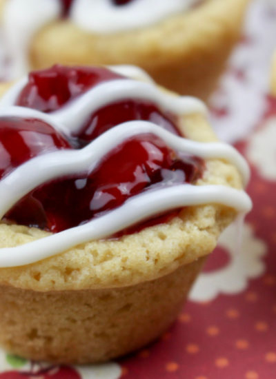3 Ingredient Cherry Cookie Cup