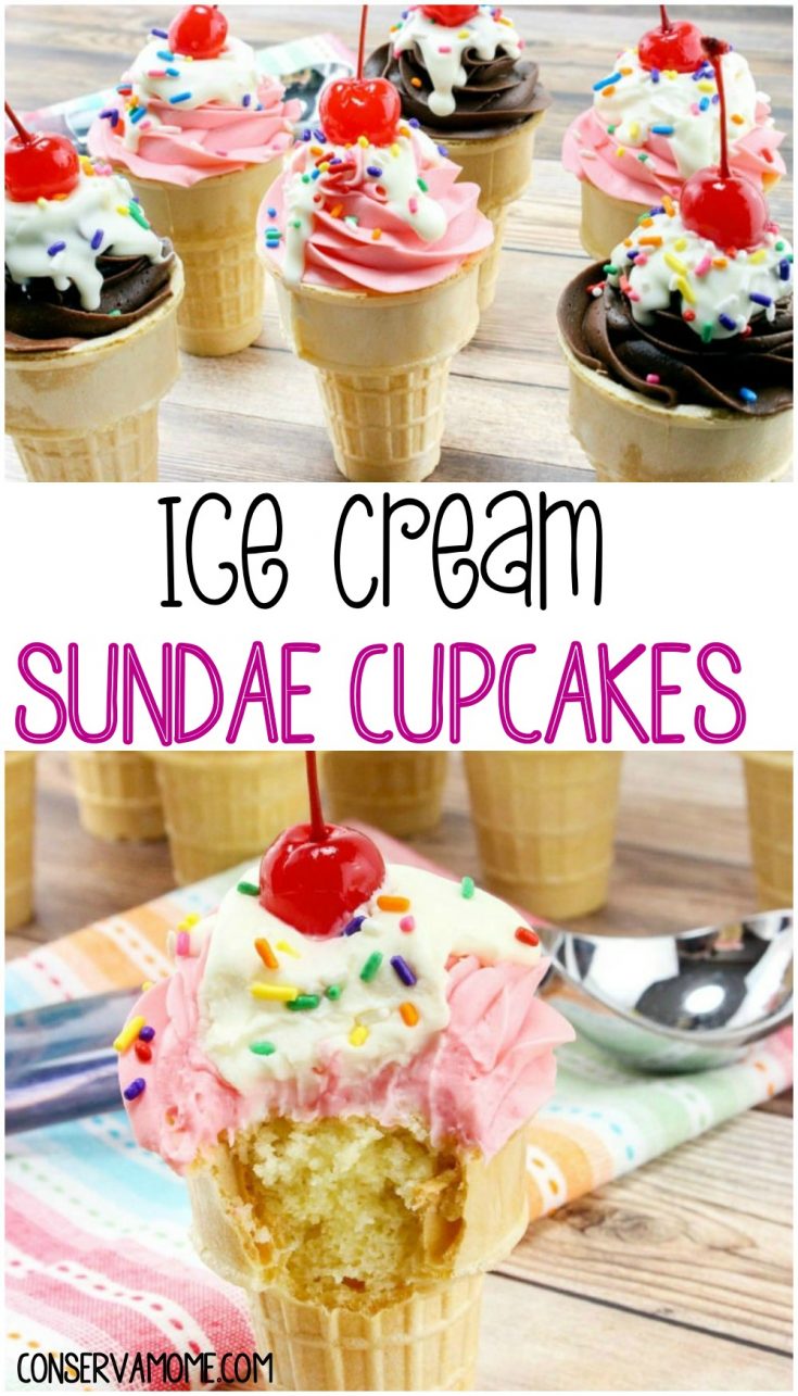 Ice Cream Sundae Cupcakes : A Creative Cupcake Idea for Kids