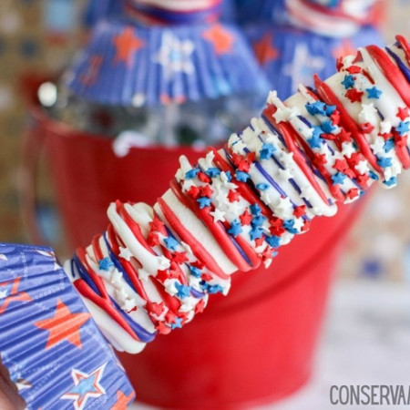 Red white and blue dessert idea