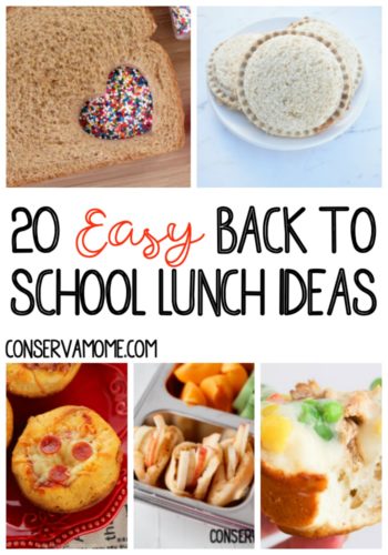 20 Easy Back to School Lunch Ideas - ConservaMom