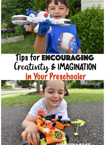 Encouraging Creativity & Imagination in your preschooler is important and can be fun! Check out some tips on how to do it and how I'm using Rescue Heroes® toys to do it with my kids. 