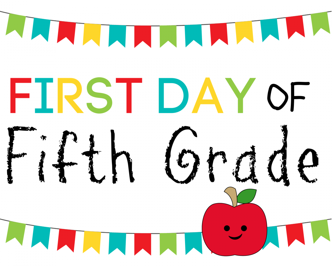 Free Printable First Day of School Signs PreK-12th Grade - ConservaMom