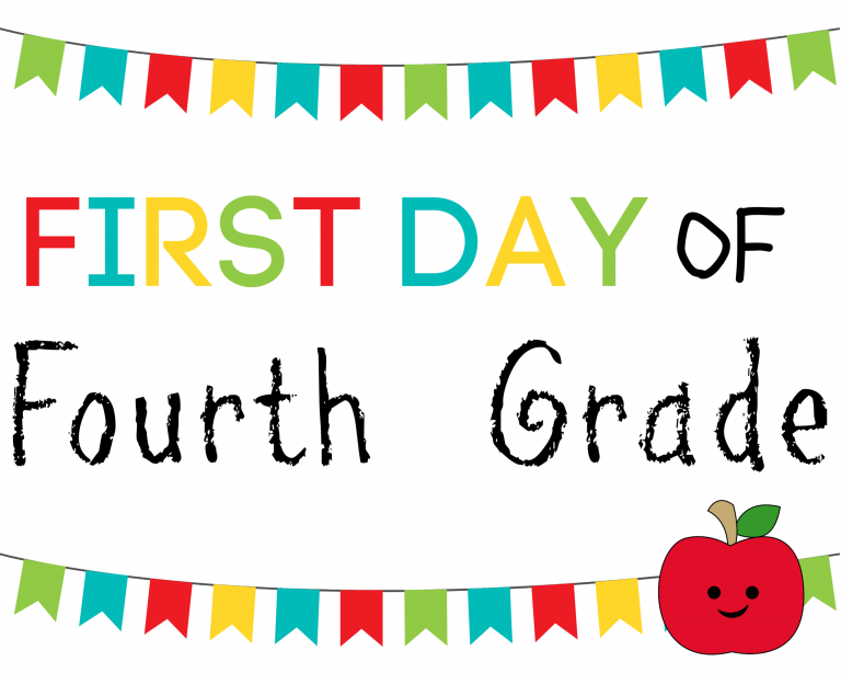 ConservaMom - Free Printable First Day of School Signs PreK-12th Grade ...