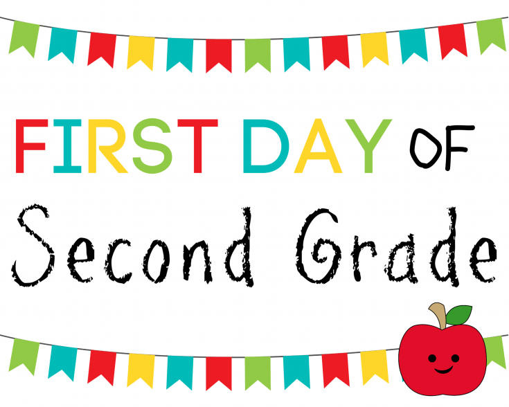 Free Printable First Day Of School Signs Prek-12th Grade - Conservamom