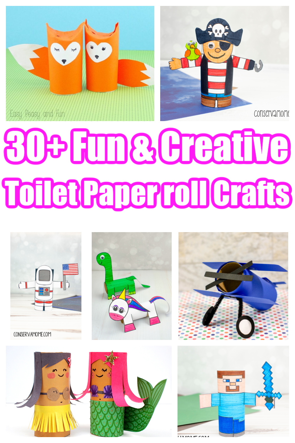 25+ Toilet Paper Roll Craft Ideas for Kids - Toot's Mom is Tired