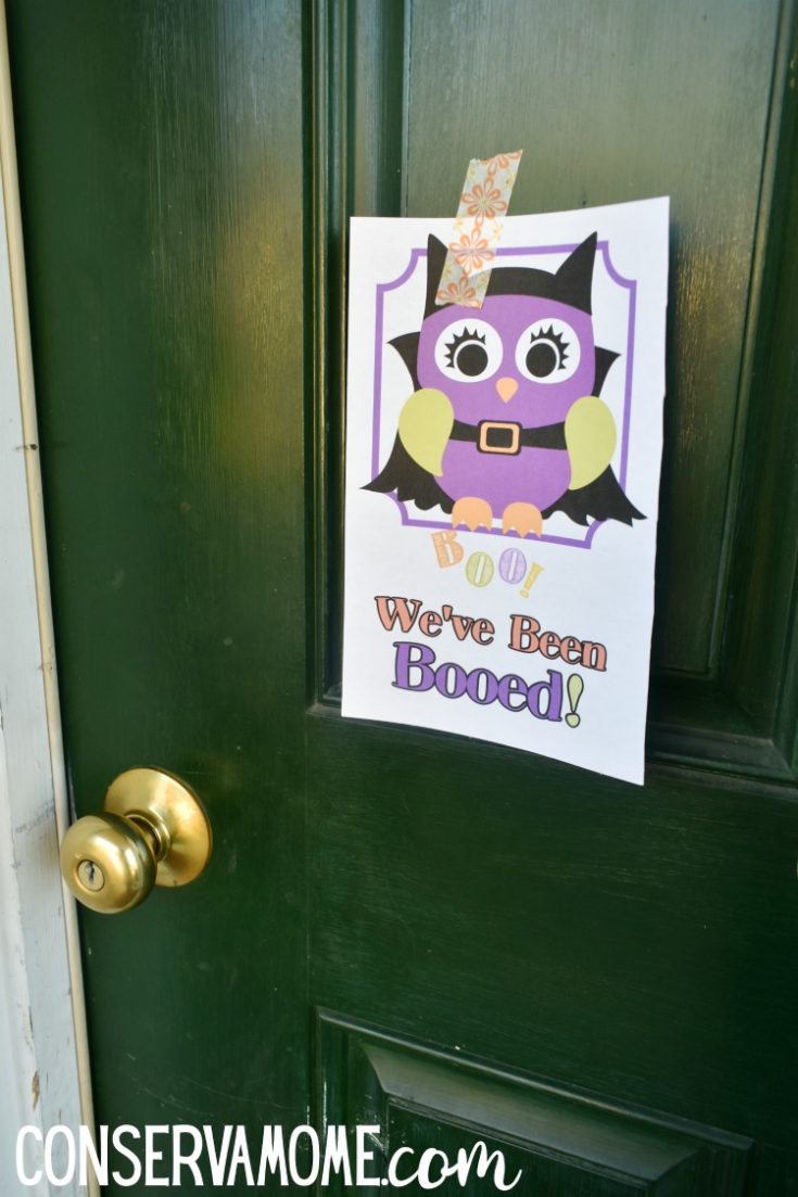 How to Boo Your Neighbors + 5 You've Been Booed Printable signs