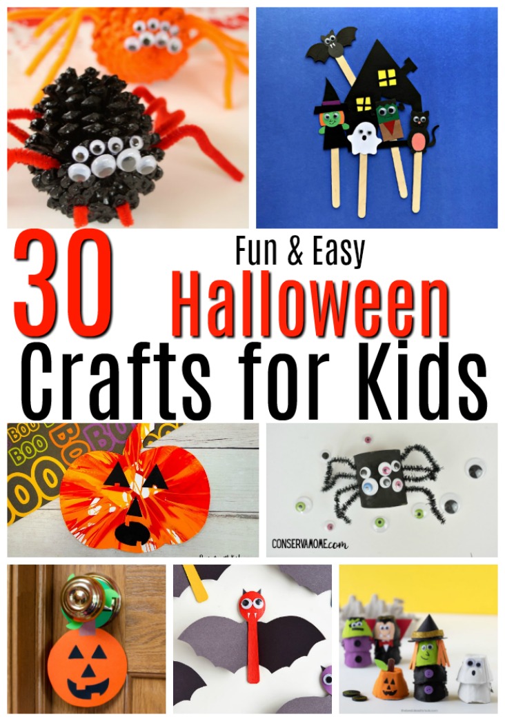 30 Fun & Easy Halloween Crafts For Kids - ConservaMom