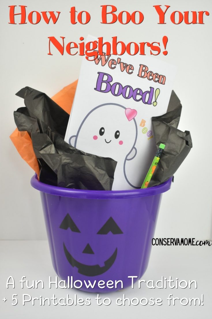 How to Boo Your Neighbors + 5 You've Been Booed Printable signs