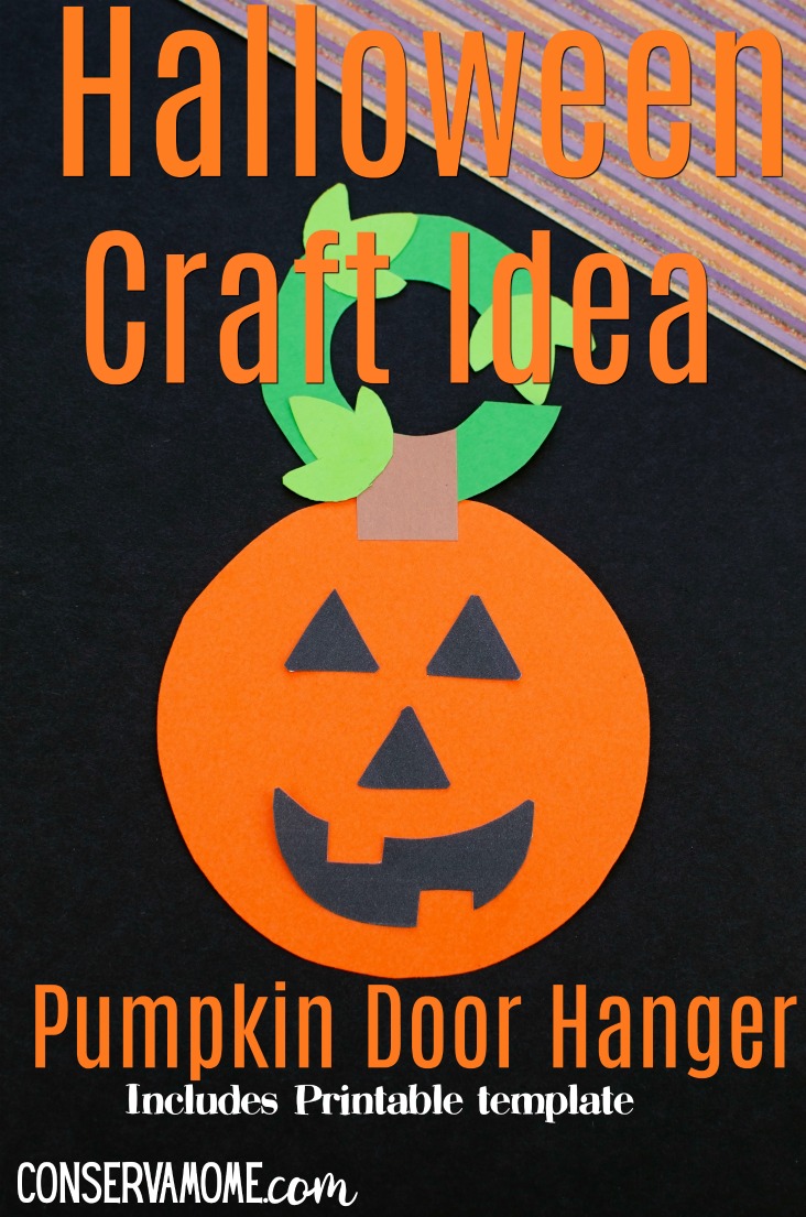 Pumpkin Door Hanger: a Halloween Craft Idea - ConservaMom