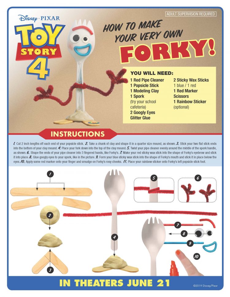 Toy Story 4 Activity sheets