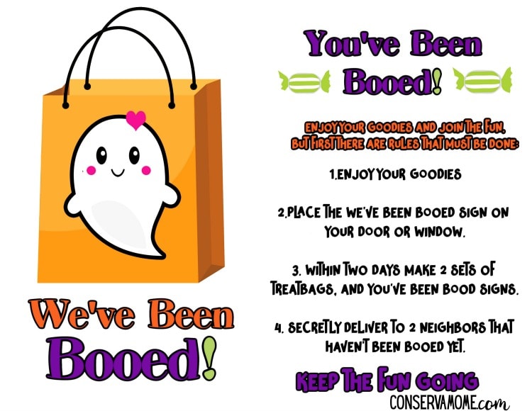 You've Been Booed Ghost on Treat Bag