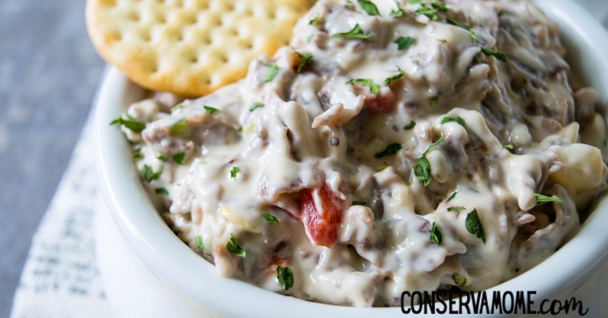 Philly Cheese Dip Simple Holiday Appetizer Recipe ConservaMom