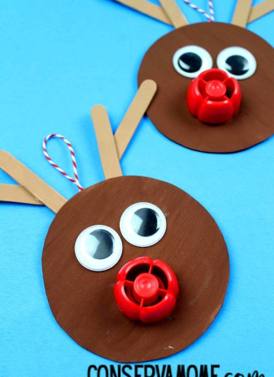Super Simple Recycled Reindeer Ornament