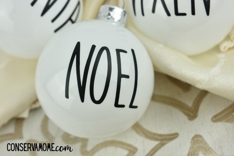 DIY Rae Dunn Ornament Tutorial