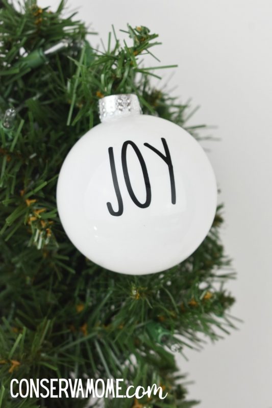 DIY Rae Dunn Inspired Christmas Ornaments ConservaMom