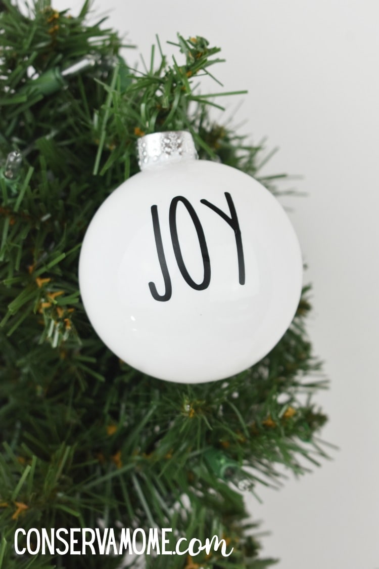 DIY Rae Dunn Christmas Tree Ornaments