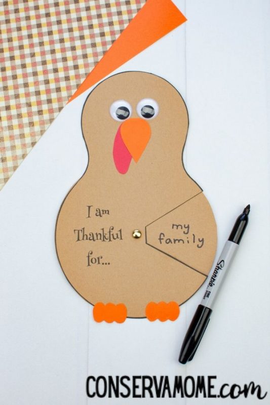 Thanksgiving ESL Printable Fidget Spinner Game For Kids