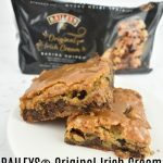 Bailey's Irish Cream caramel pecan bars