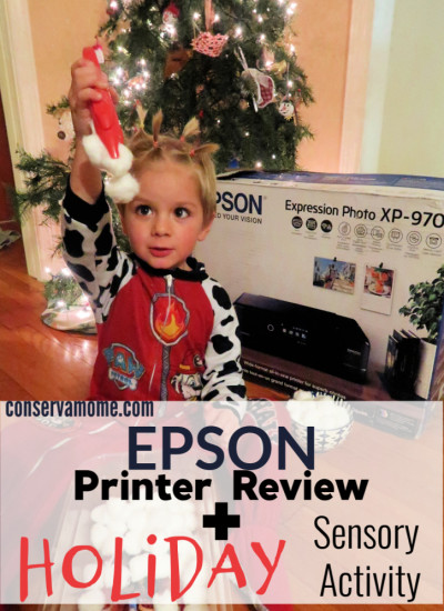 Epson Printer Review + Sensory Activity