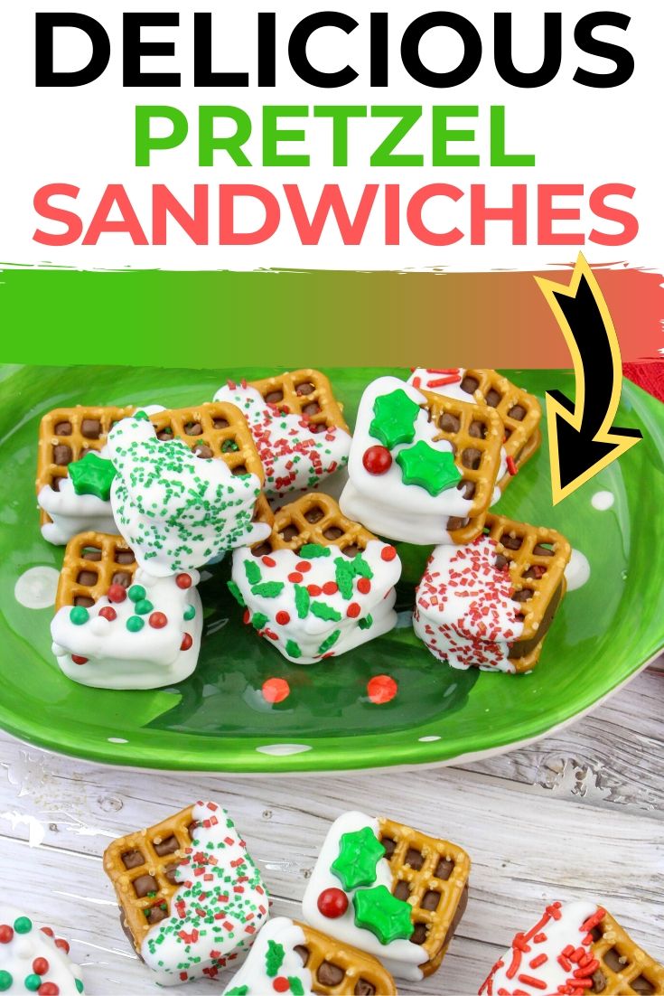 Christmas Pretzel Sandwiches