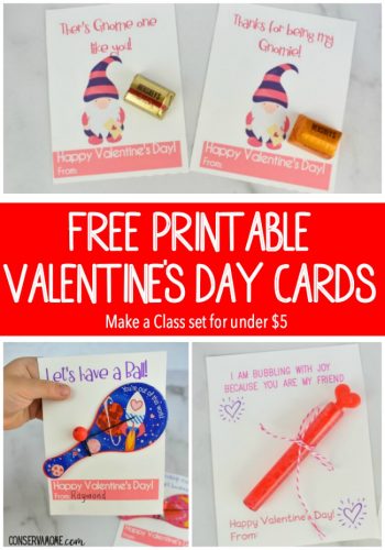 Free Printable Valentine's Day Cards - Make a Class set for under $5