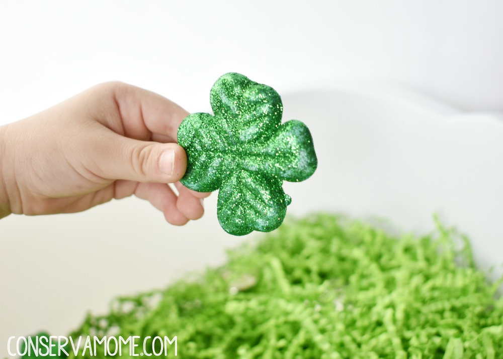 St.Patrick's Day Sensory bin idea