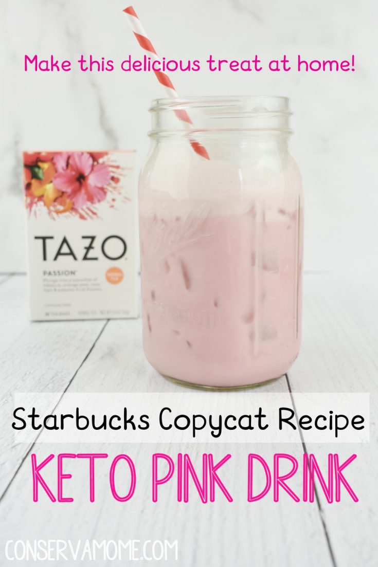 Starbucks Copycat Keto Pink Drink Recipe - ConservaMom