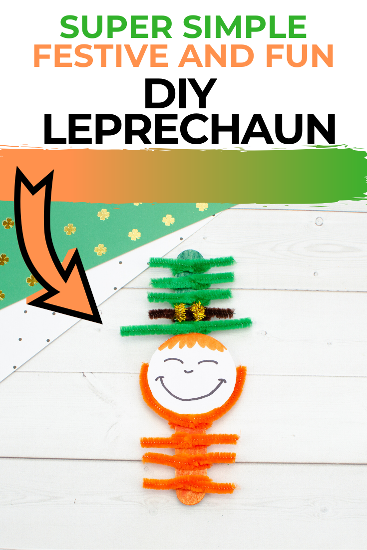 Popsicle Stick Leprechaun Hat Craft for Kids