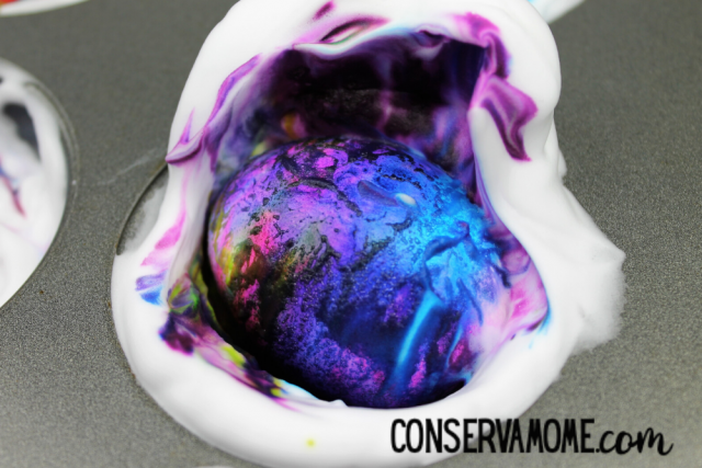 shaving cream easter eggs 2