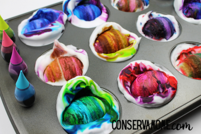 shaving cream easter eggs 2