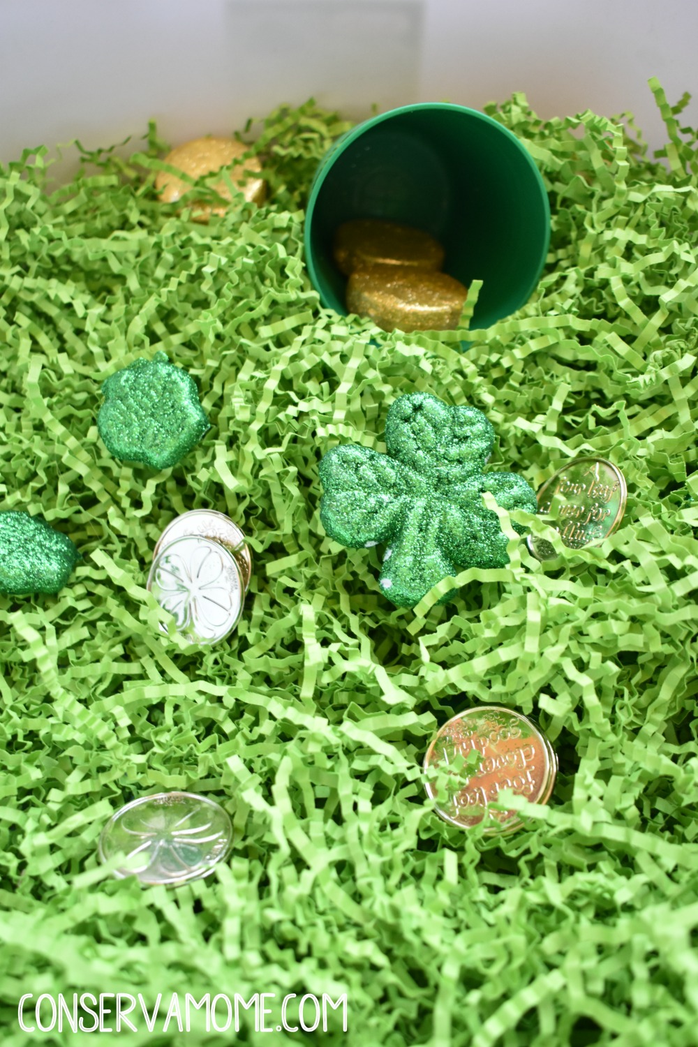 St.Patrick's Day Sensory bin idea