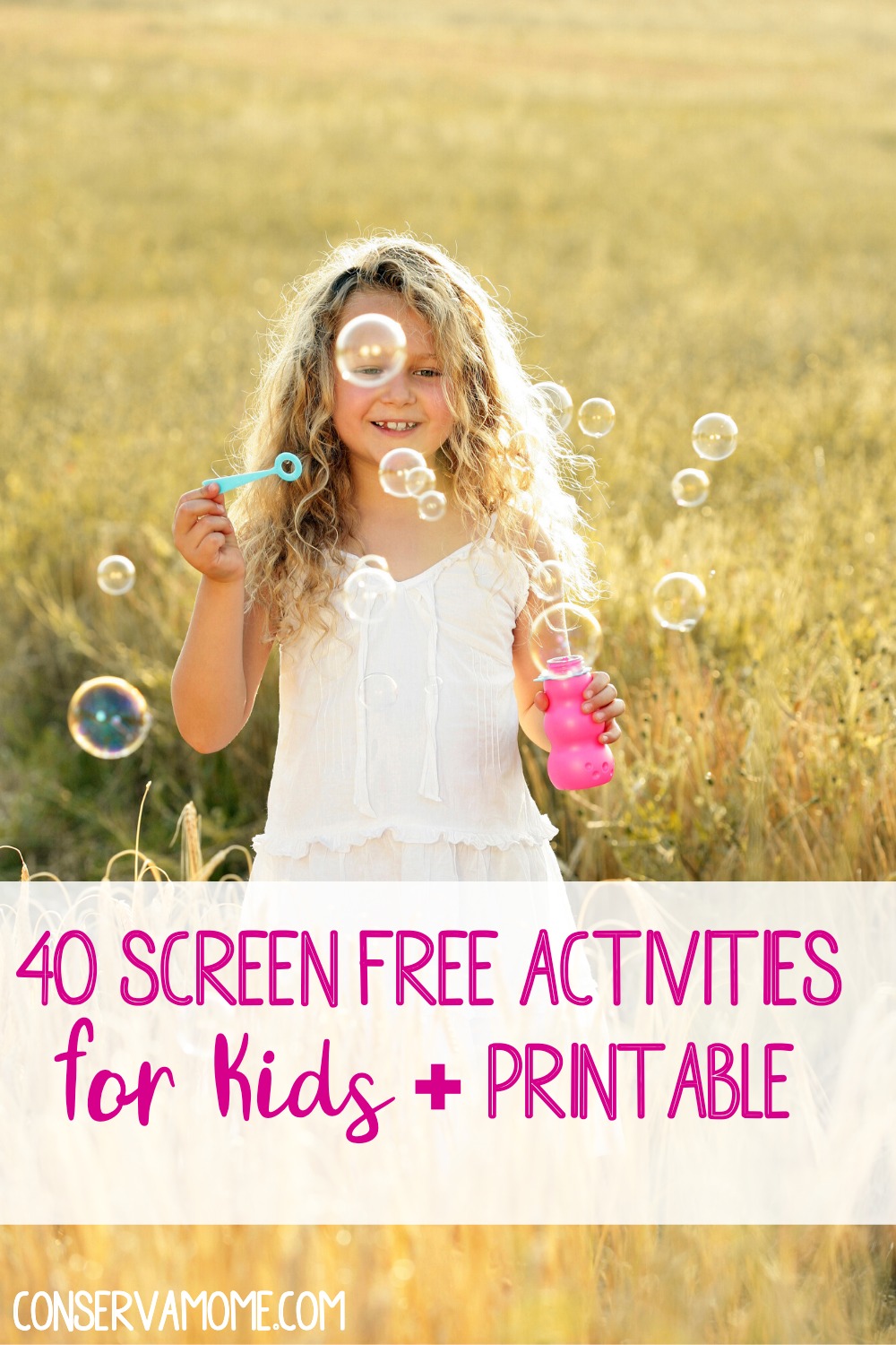 40 Screen Free Activities for kids