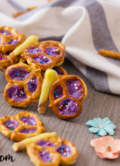 Butterfly Pretzel Snack - Easy Snack for Kids