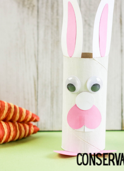 cardboard roll Easter Bunny