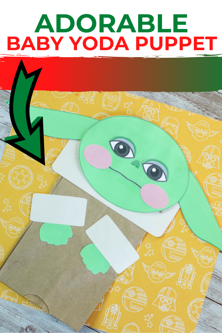 Baby Yoda Paper Bag Puppet : An Easy Baby Yoda craft