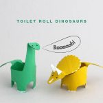 dinosaur craft with toilet paper roll