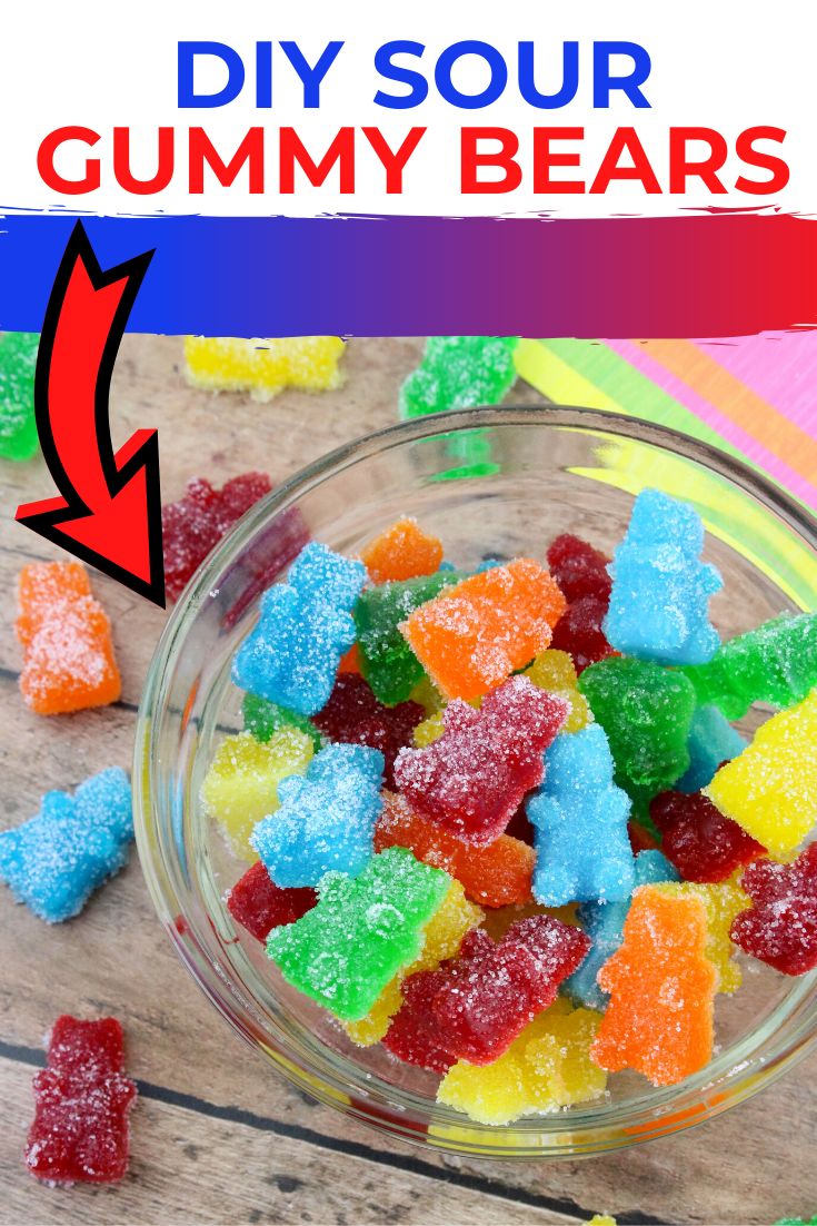 ConservaMom - DIY Sour Gummy Bears Recipe tutorial: A Sour Candy