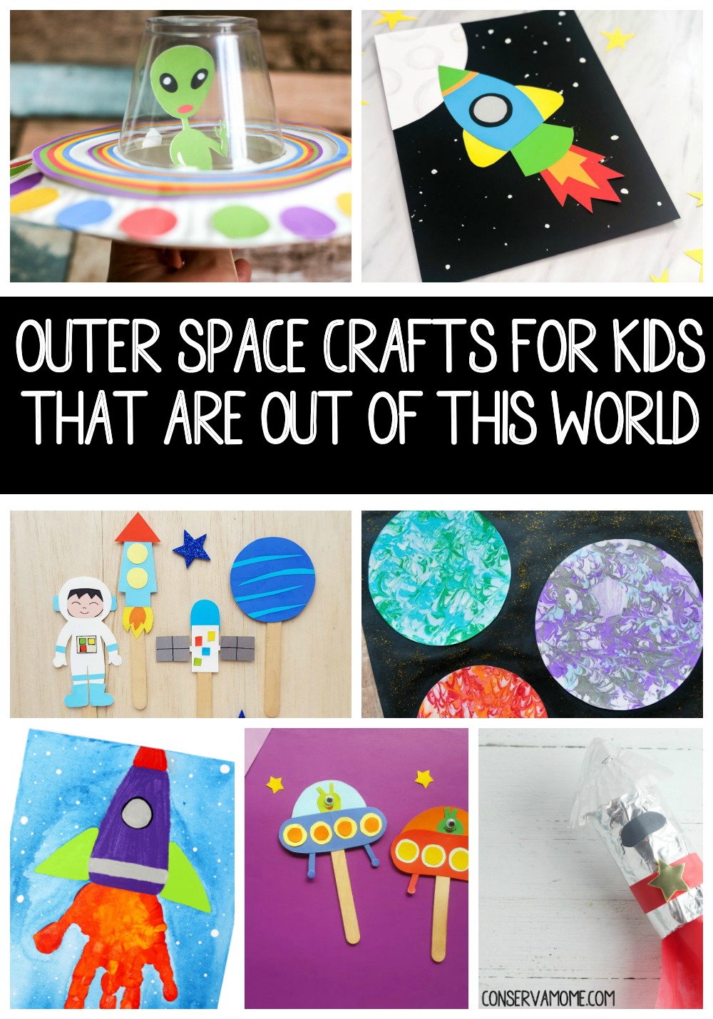 ConservaMom 20+ Outer Space Crafts for Kids That are Out of this World