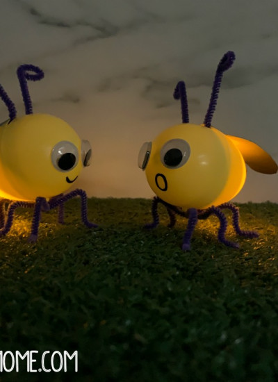 DIY Glowing Fireflies Upcycled Kids Craft