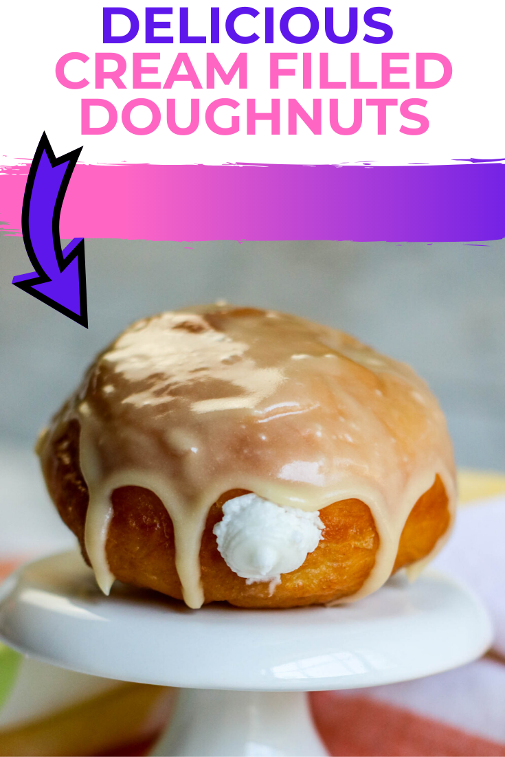 Easy & Delicious Homemade Cream Filled Doughnuts Recipe